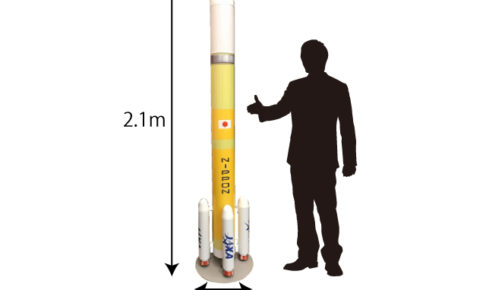 ダンボールモックアップ制作事例H3ロケット模型